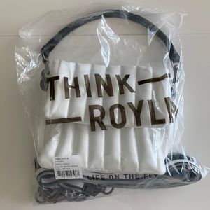 Think Royln Bar Bag White Patent NWOT